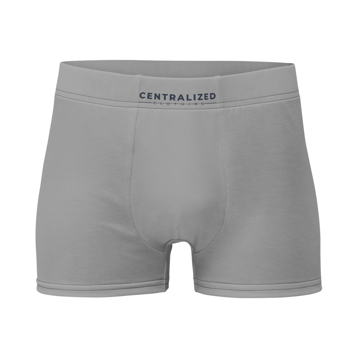 Centralized Logo Boxer Briefs - Grey by Centralized Clothing
