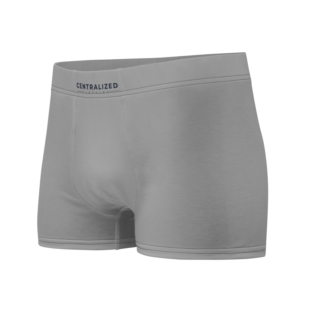 Centralized Logo Boxer Briefs - Grey by Centralized Clothing