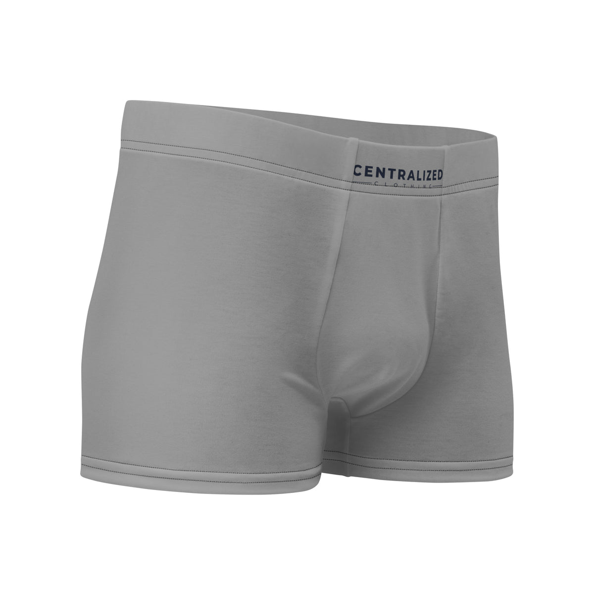 Centralized Logo Boxer Briefs - Grey by Centralized Clothing