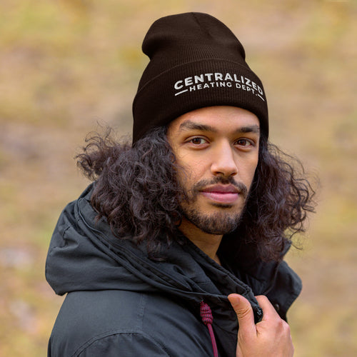 Centralized Heating Dept. Cuffed Beanie by Centralized Clothing