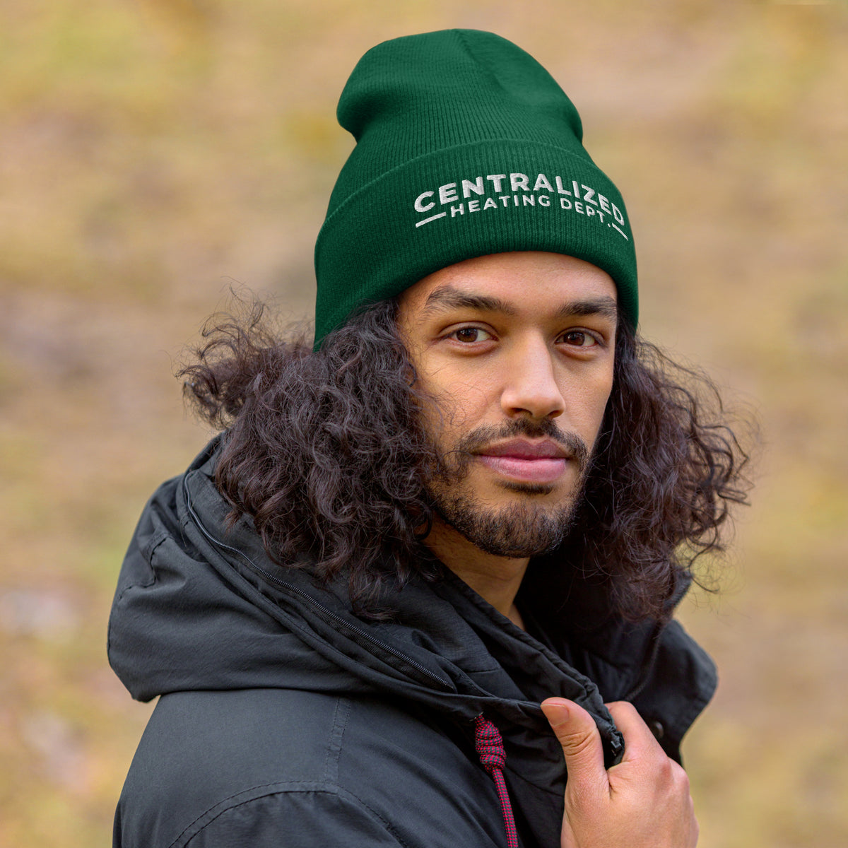 Centralized Heating Dept. Cuffed Beanie by Centralized Clothing