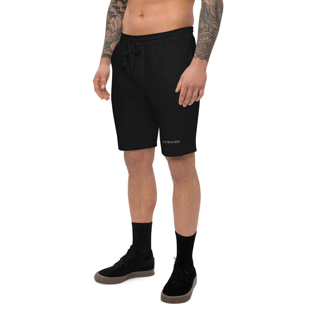 Centralized Logo Fleece Shorts by Centralized Clothing