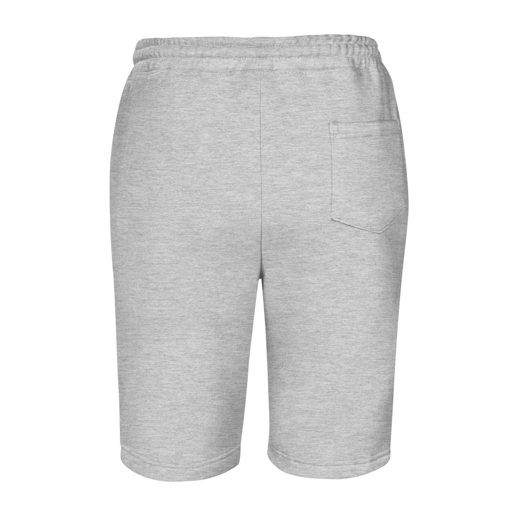 Centralized Logo Fleece Shorts - Grey & White by Centralized Clothing