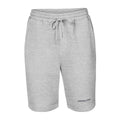 Centralized Logo Fleece Shorts - Grey & White by Centralized Clothing