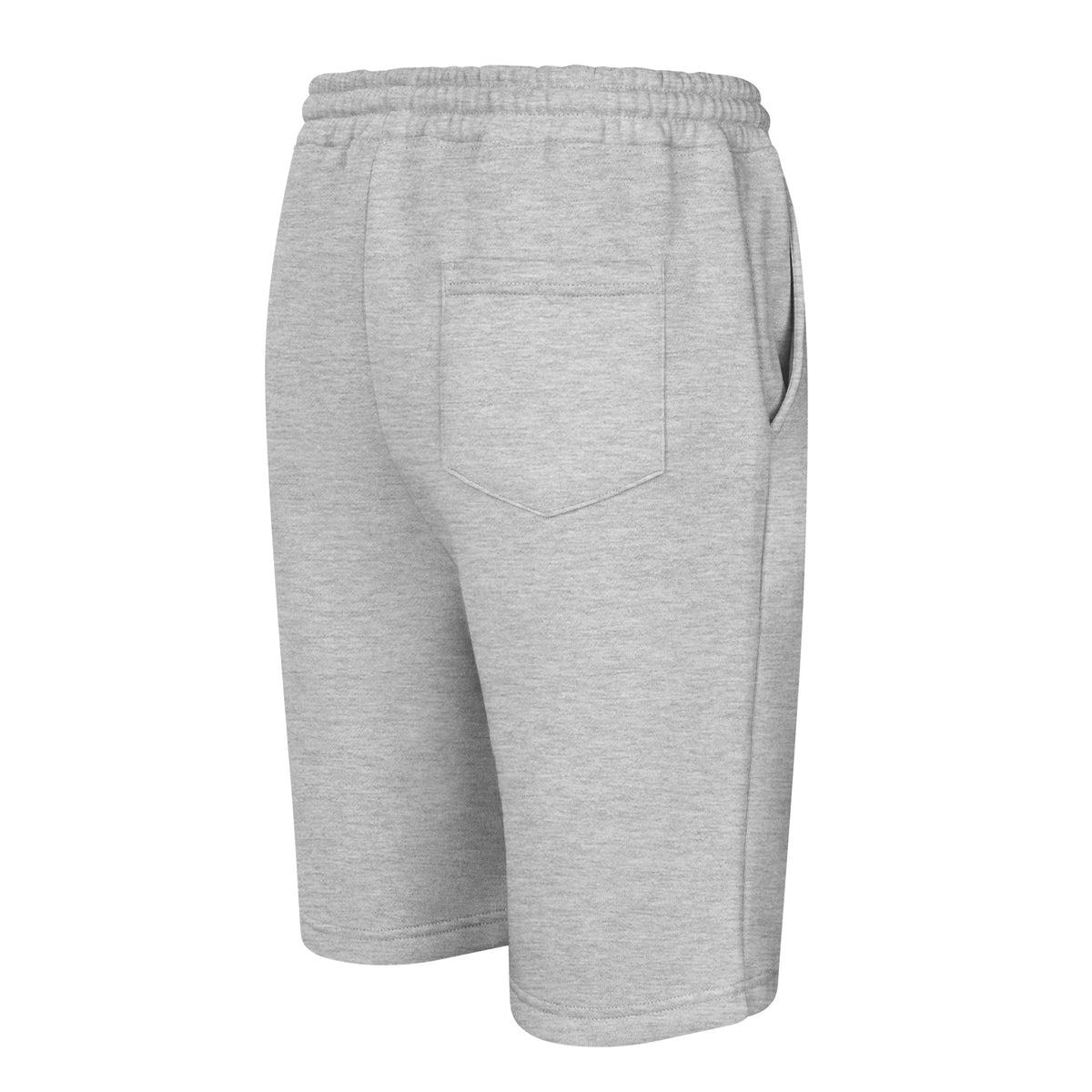 Centralized Logo Fleece Shorts - Grey & White by Centralized Clothing