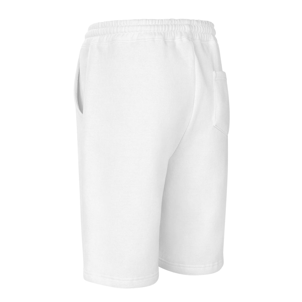 Centralized Logo Fleece Shorts - Grey & White by Centralized Clothing