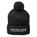 Centralized Heating Dept. Pom-Pom Beanie by Centralized Clothing