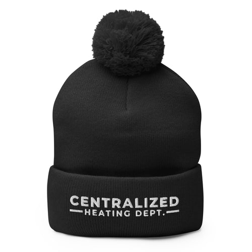 Centralized Heating Dept. Pom-Pom Beanie by Centralized Clothing