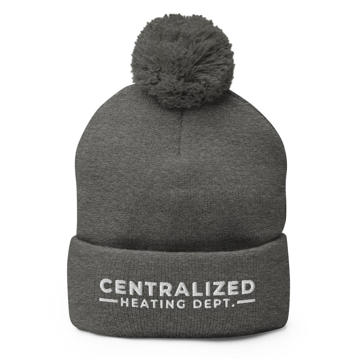 Centralized Heating Dept. Pom-Pom Beanie by Centralized Clothing
