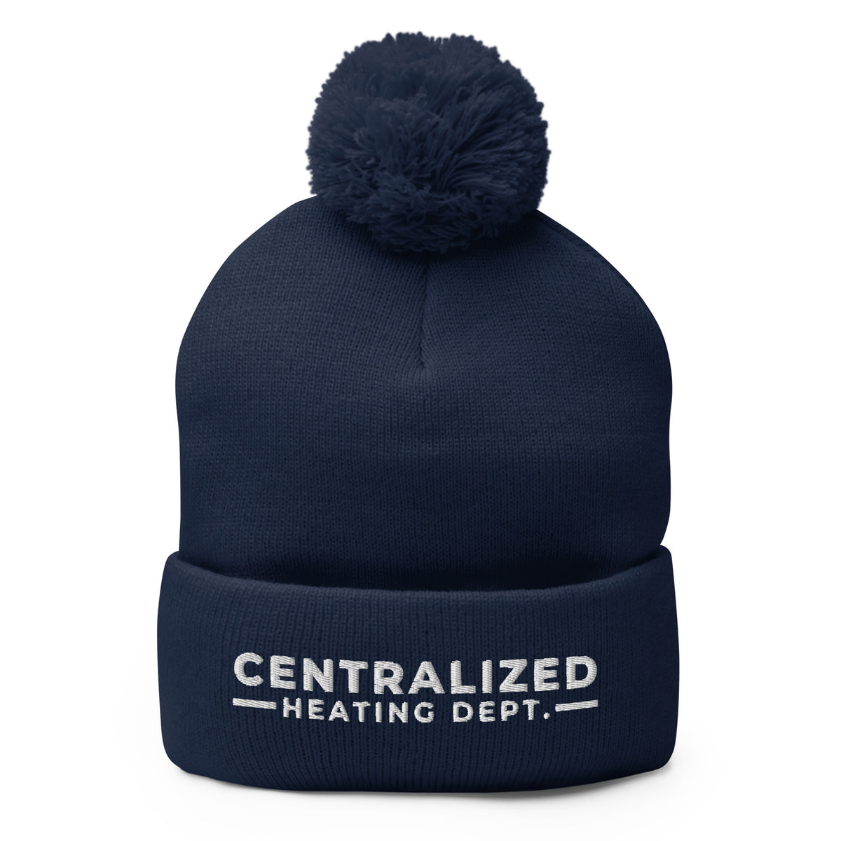 Centralized Heating Dept. Pom-Pom Beanie by Centralized Clothing
