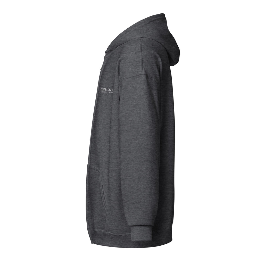 Centralized Logo Zip Hoodie by Centralized Clothing