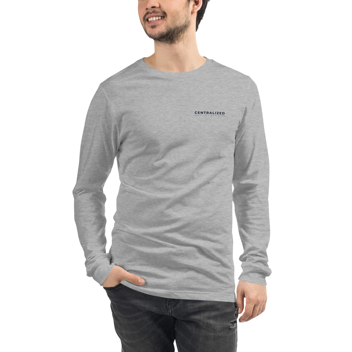 Centralized Logo Long Sleeve Tee - Light Colors by Centralized Clothing