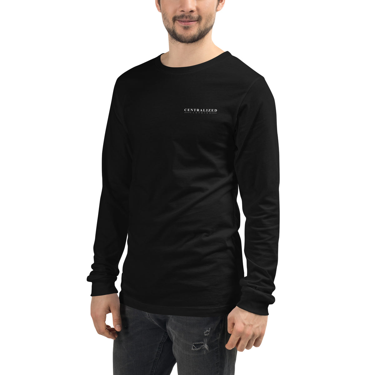 Centralized Logo Long Sleeve Tee by Centralized Clothing