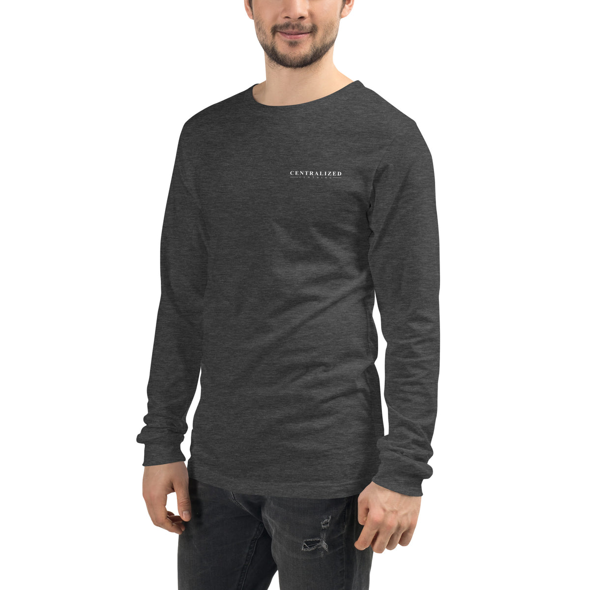 Centralized Logo Long Sleeve Tee by Centralized Clothing