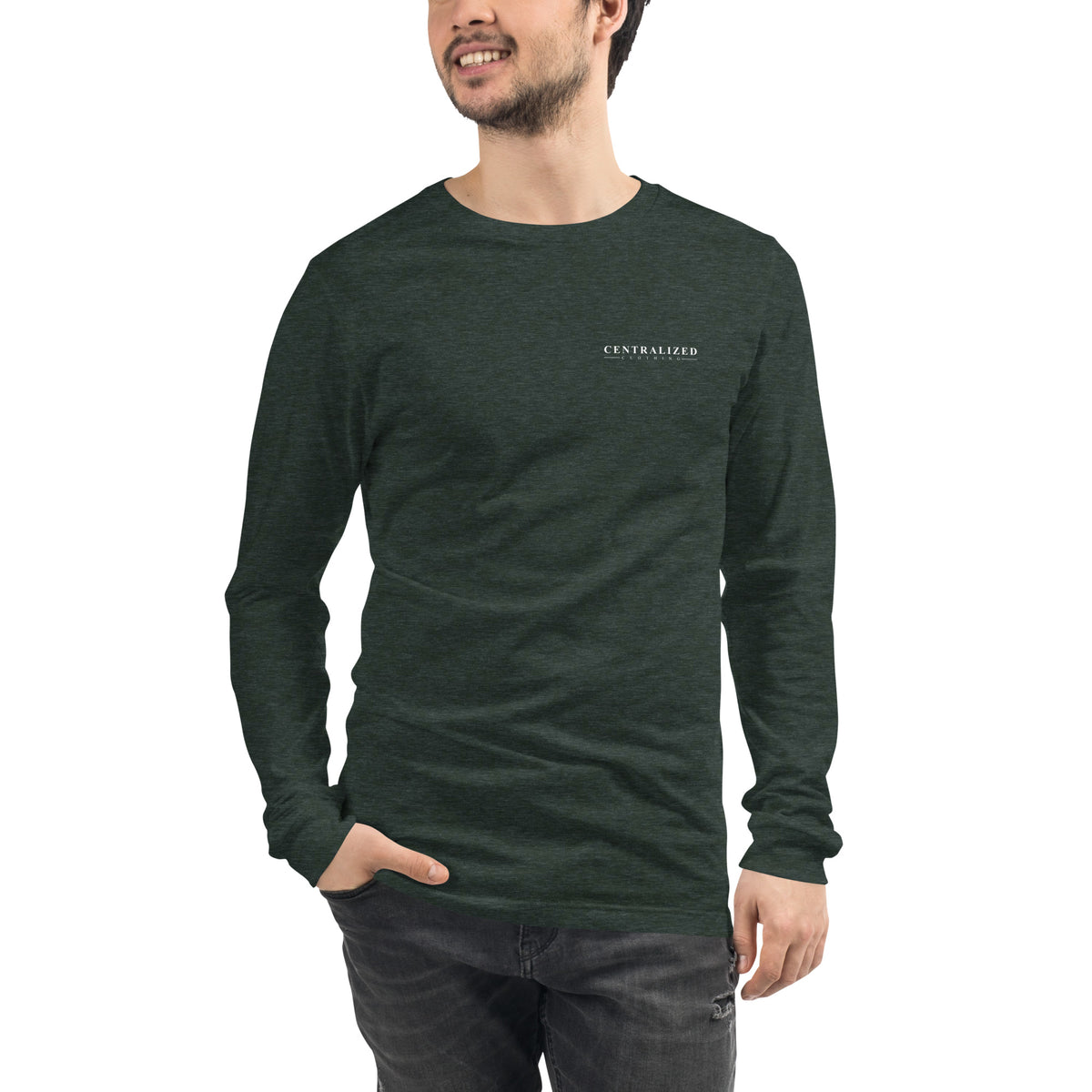 Centralized Logo Long Sleeve Tee by Centralized Clothing