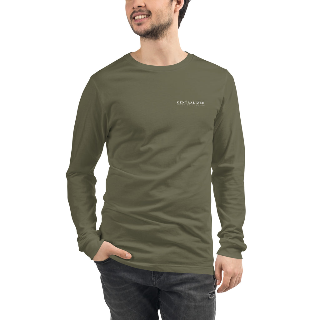 Centralized Logo Long Sleeve Tee by Centralized Clothing