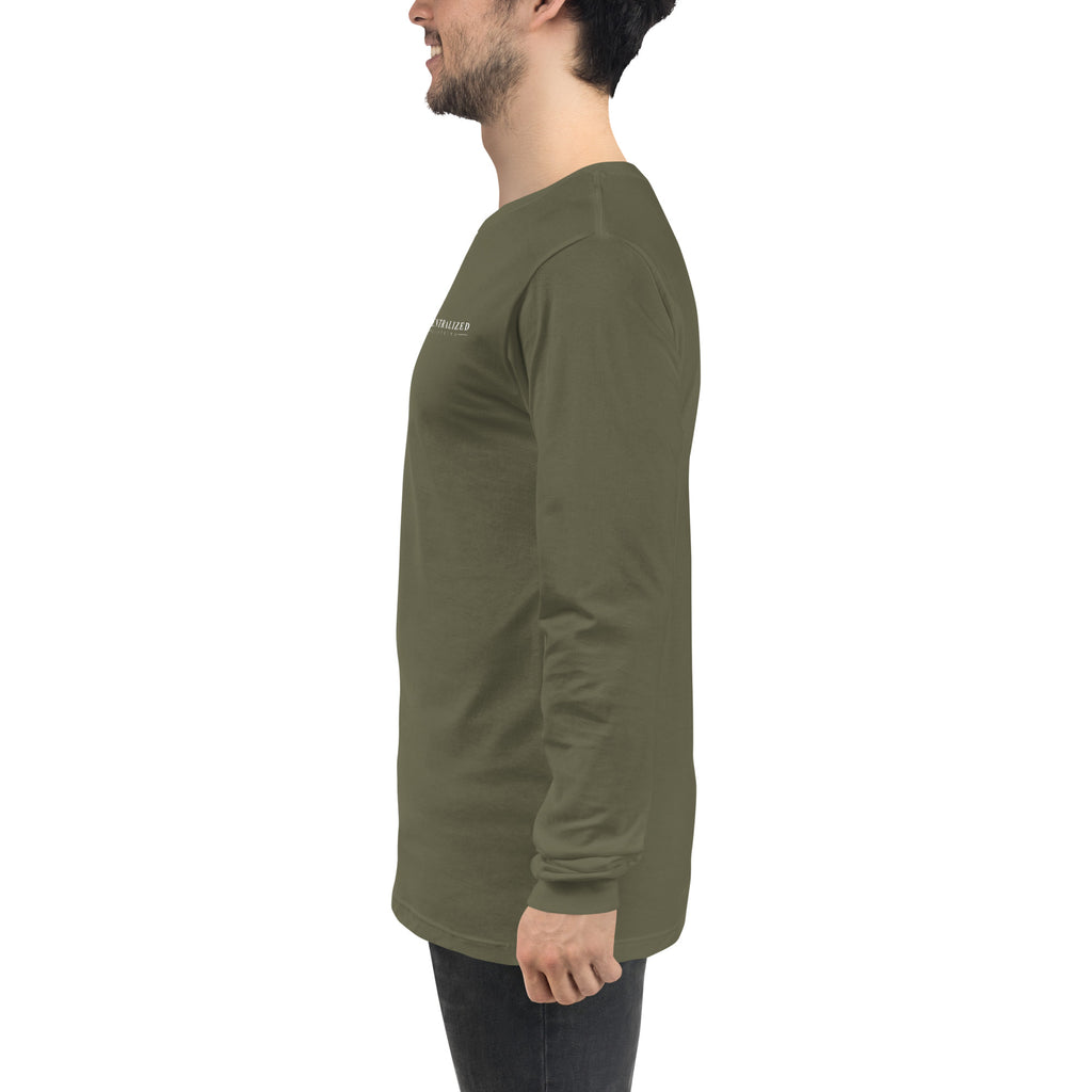 Centralized Logo Long Sleeve Tee by Centralized Clothing