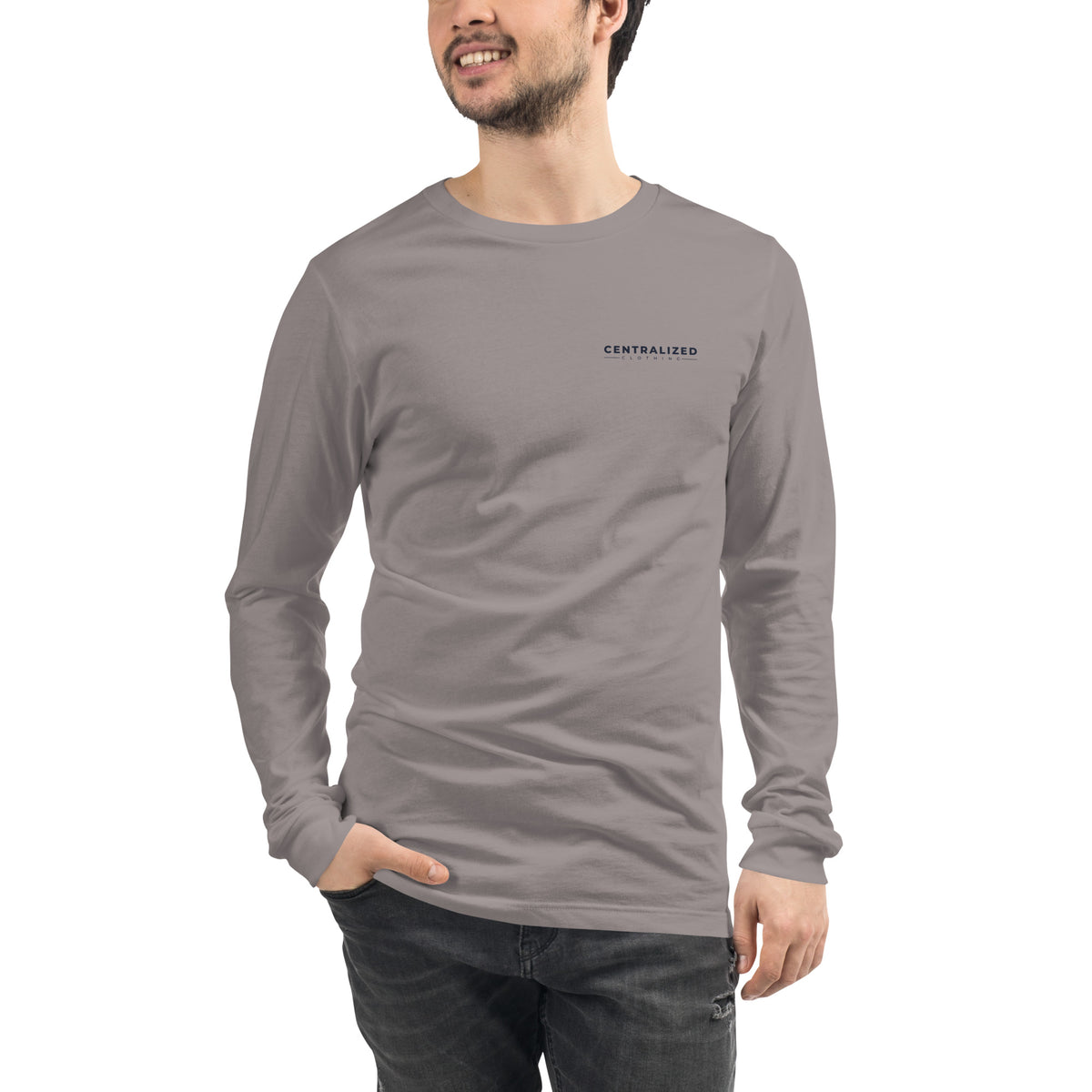 Centralized Logo Long Sleeve Tee - Light Colors by Centralized Clothing