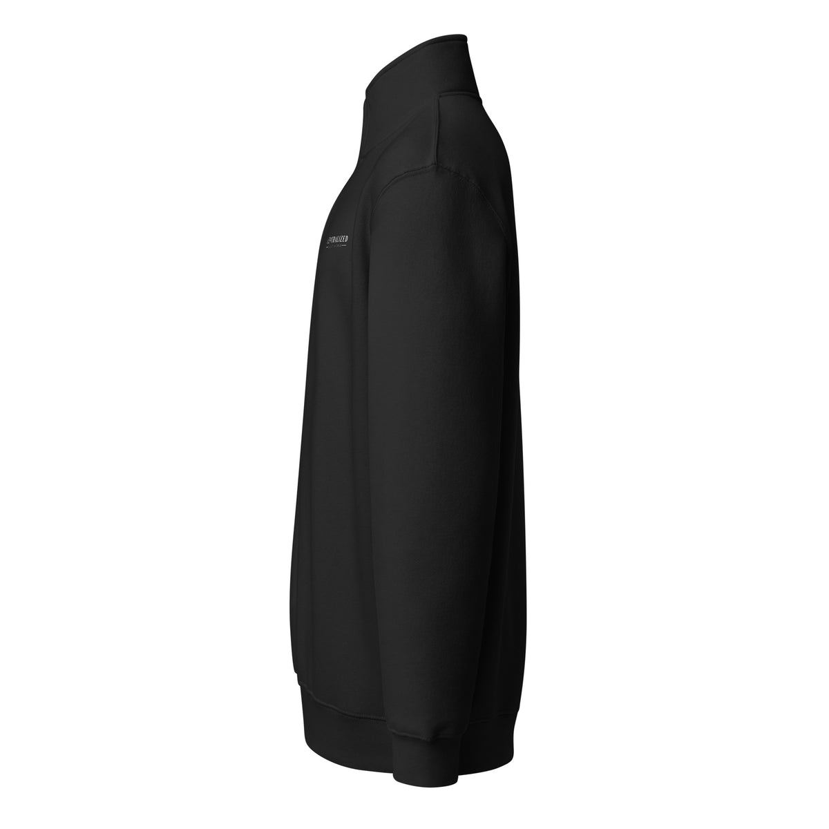 Centralized Logo Quarter-Zip Pullover by Centralized Clothing