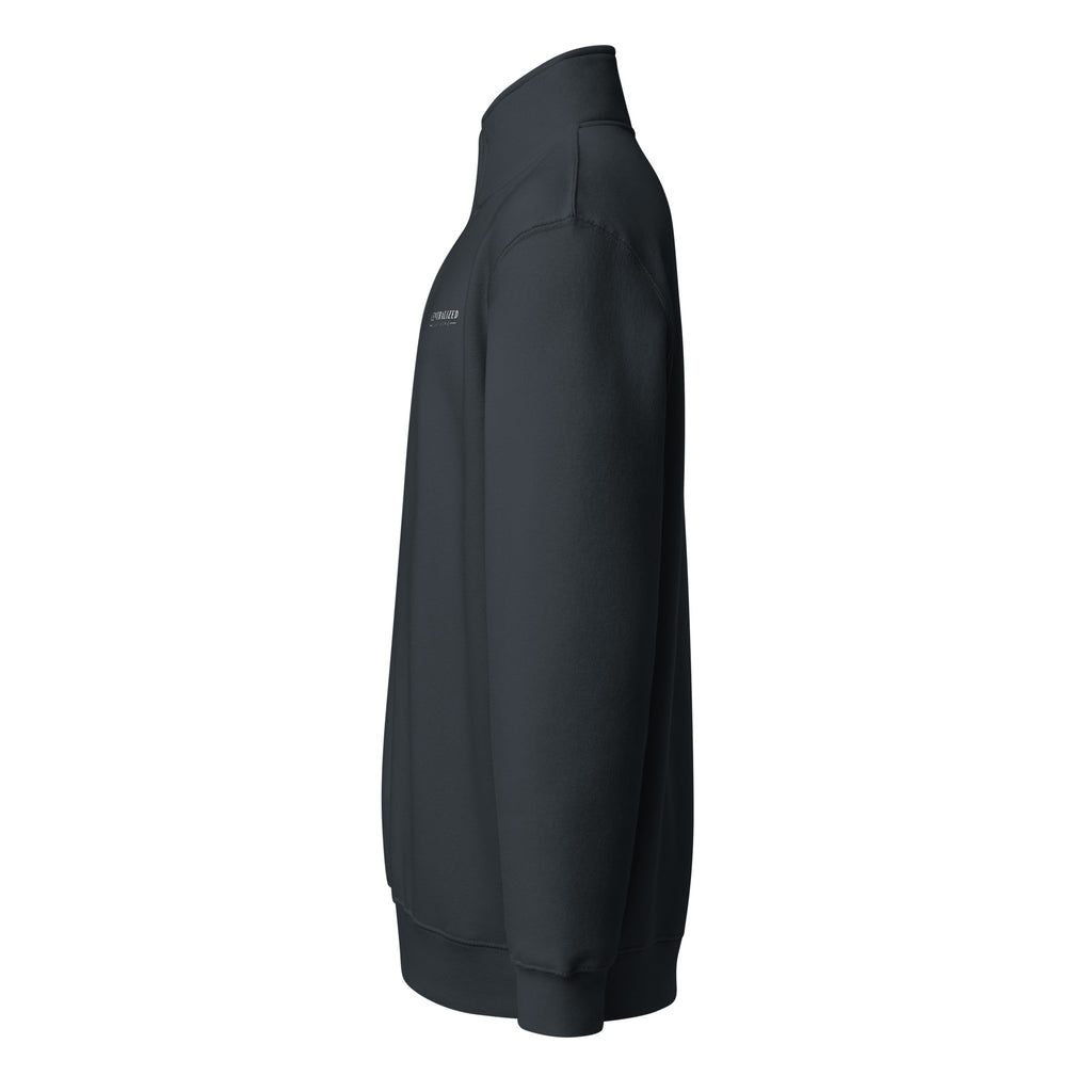 Centralized Logo Quarter-Zip Pullover by Centralized Clothing